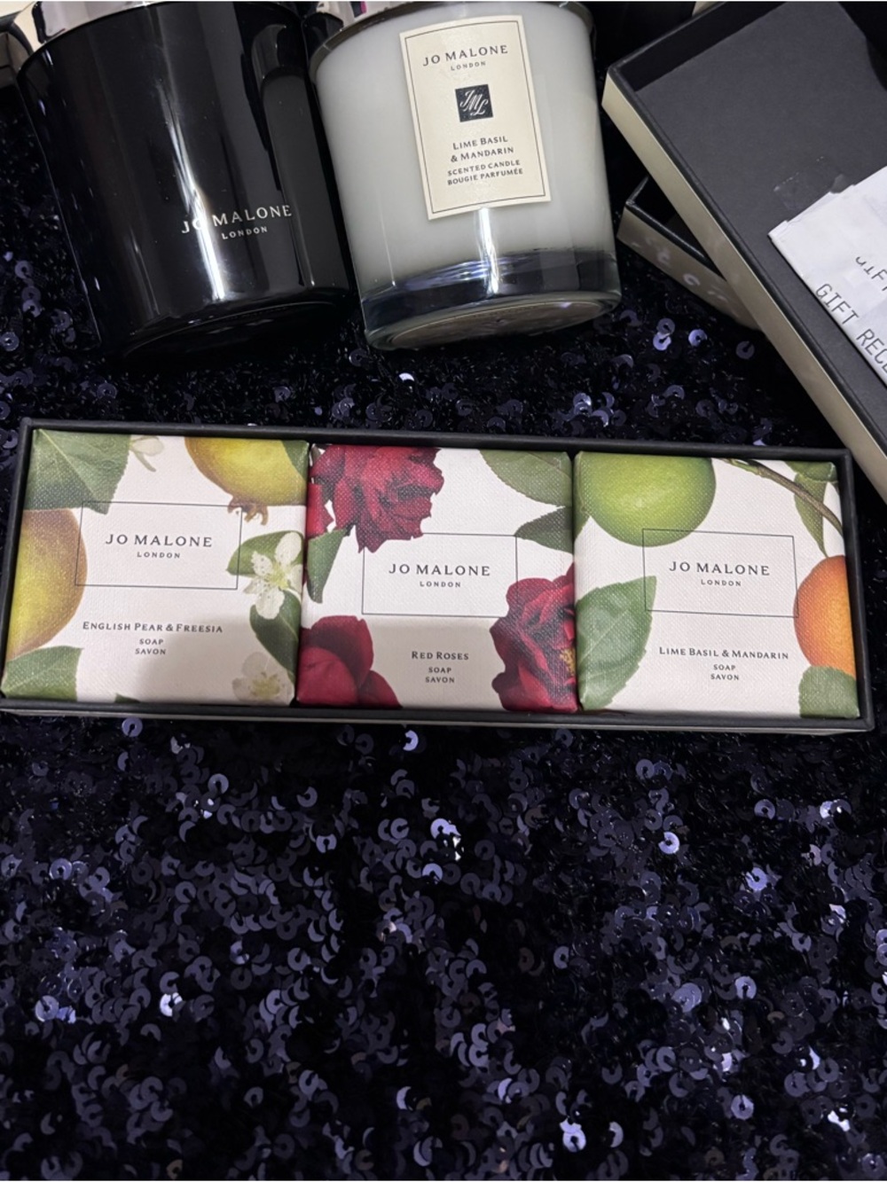 Jo Malone Floral & Citrus Soap Trio - Red, Green, green❤️